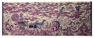 1747 Arjun - Mahabharata Hindu -Szene in Cirebon Batik Tulis Kunst