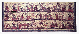 1750 Indonesische hinduistische Kunst Wayang Batik Tulis
