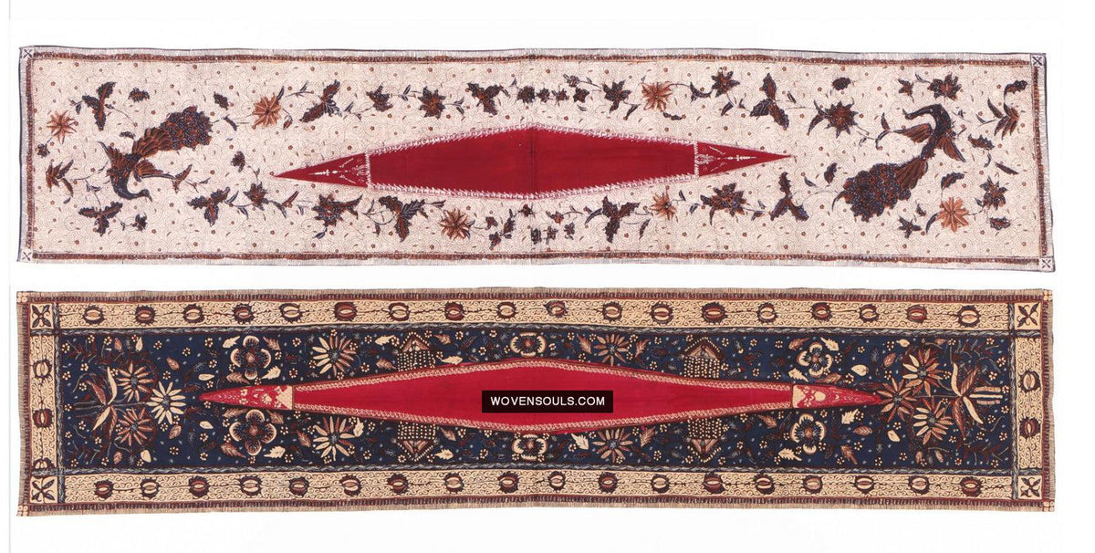 1296 Antique Batik Tulis Tiga Negeri Kemben Textile - Antique Art ...