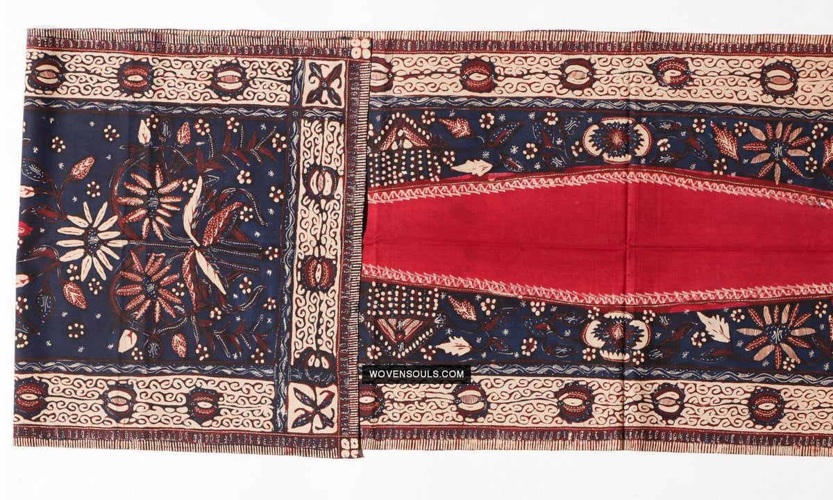 1296 Antique Batik Tulis Tiga Negeri Kemben Textile - Antique Art ...
