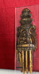 1759 Antique Bone Comb - Indian Art - Krishna