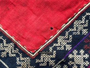 175 Vintage Yao Bridal Scarf Textile - WOVENSOULS Antique Vintage Art Interior Decor