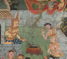 1761 Rare Antique Rattanakosin Phrabot Buddhist Art Temple Painting - Thailand