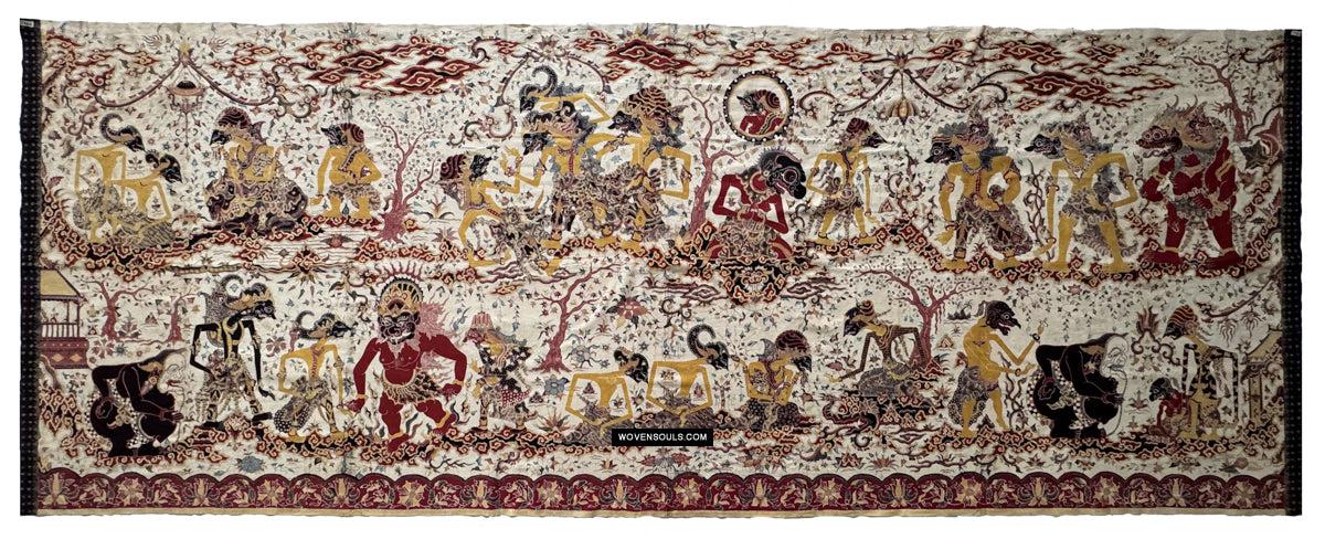 1764年インドネシアの芸術ワヤン・バティック・トゥリス - WOVENSOULS 