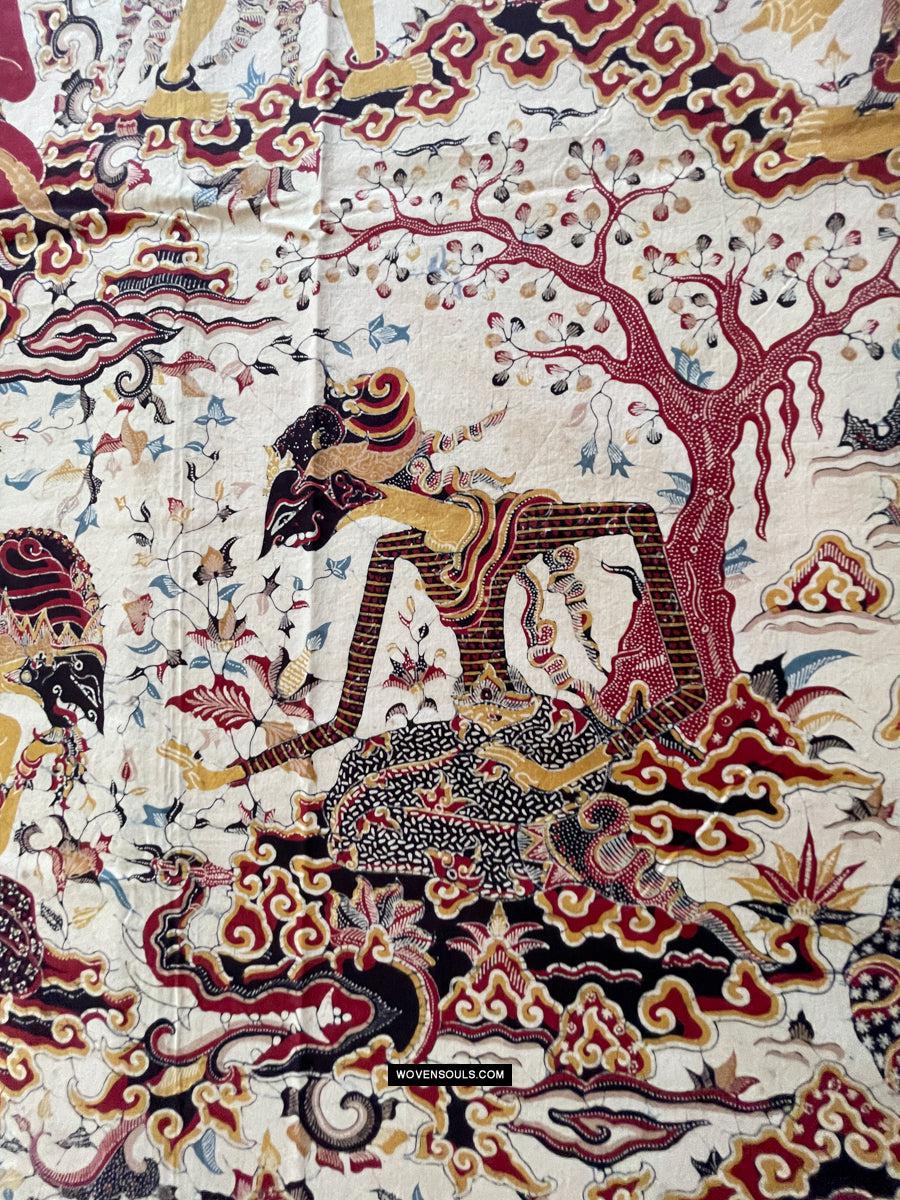 1764年インドネシアの芸術ワヤン・バティック・トゥリス - WOVENSOULS Antique Textiles & Art Gallery