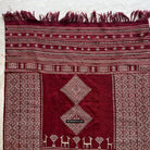 1779 Antique Bakhnoug Shawl w Animal Motifs - Textile Art Masterpiece - Antique Decor Ethnic Art 