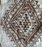 1780 Vintage Bakhnoug Shawl w Undyed Wool - Antique Decor Ethnic Art 