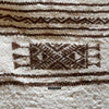 1780 Vintage Bakhnoug Shawl w Undyed Wool - Antique Decor Ethnic Art 