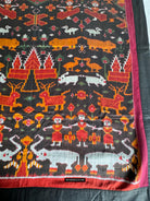 178-B Silk Pidan Pedan Buddhist Figurative Textile Art from Cambodia