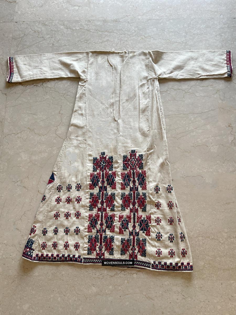 1784 Vintage Anatolian Yuncu Dress with Embroidery - Antique Decor Ethnic Art 