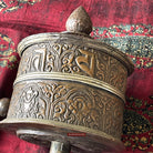 1785 Large Antique Tibetan Buddhist Prayer Wheel-WOVENSOULS Antique Textiles &amp; Art Gallery