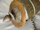 1785 Large Antique Tibetan Buddhist Prayer Wheel-WOVENSOULS Antique Textiles &amp; Art Gallery