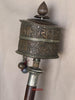 1785 Large Antique Tibetan Buddhist Prayer Wheel-WOVENSOULS Antique Textiles &amp; Art Gallery