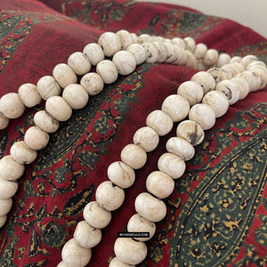 1786 Antique Tibetan Buddhist Mountain Coral Prayer Beads-WOVENSOULS Antique Textiles &amp; Art Gallery