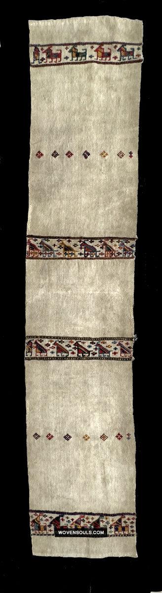 1791 Antique Shahsavan Flatweave Textile Art - Antique Interior Decor 