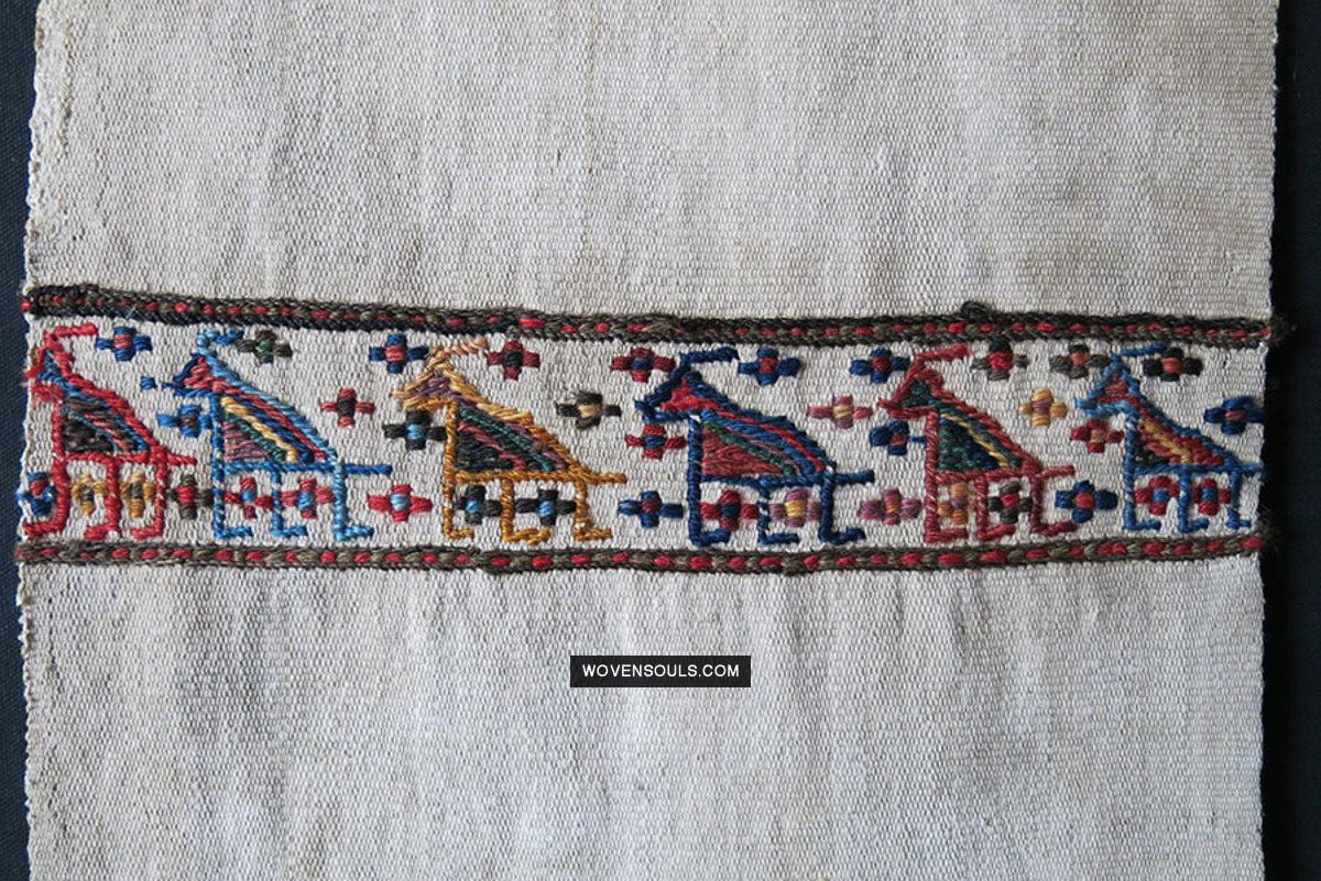 1791 Antique Shahsavan Flatweave Textile Art - Antique Interior Decor 