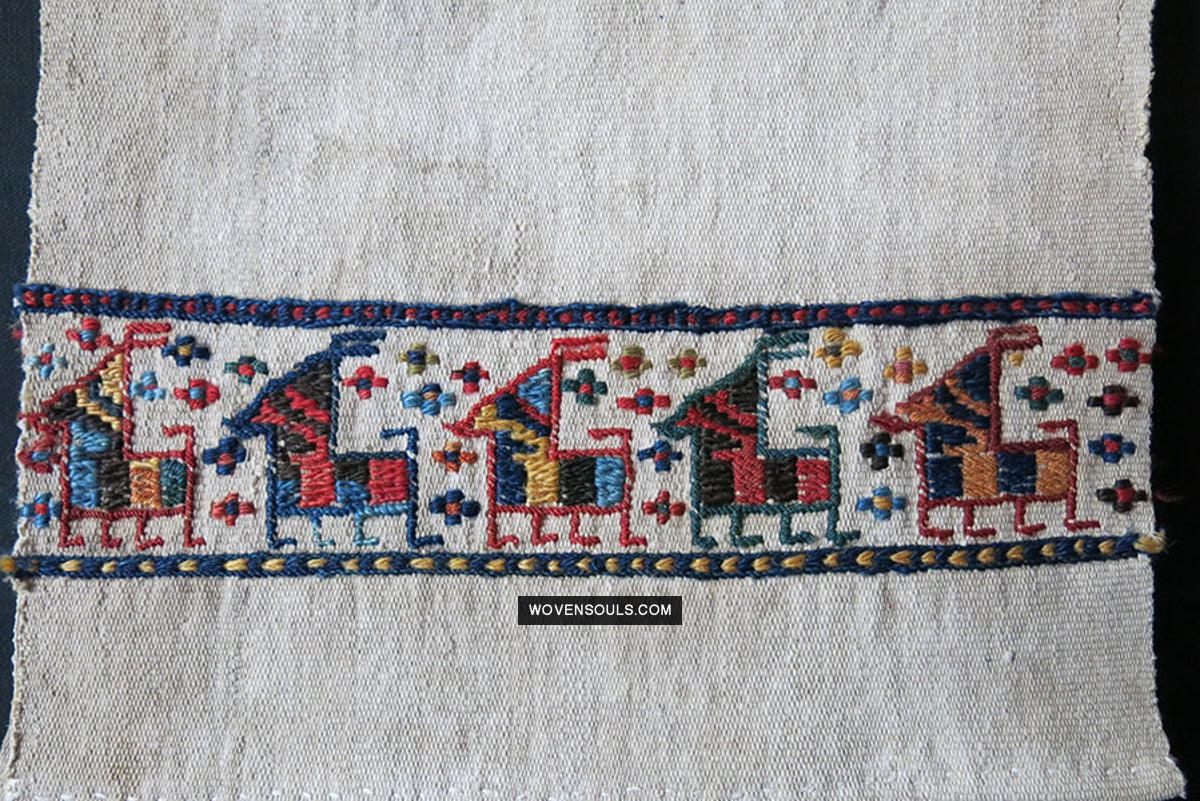 1791 Antique Shahsavan Flatweave Textile Art - Antique Interior Decor 