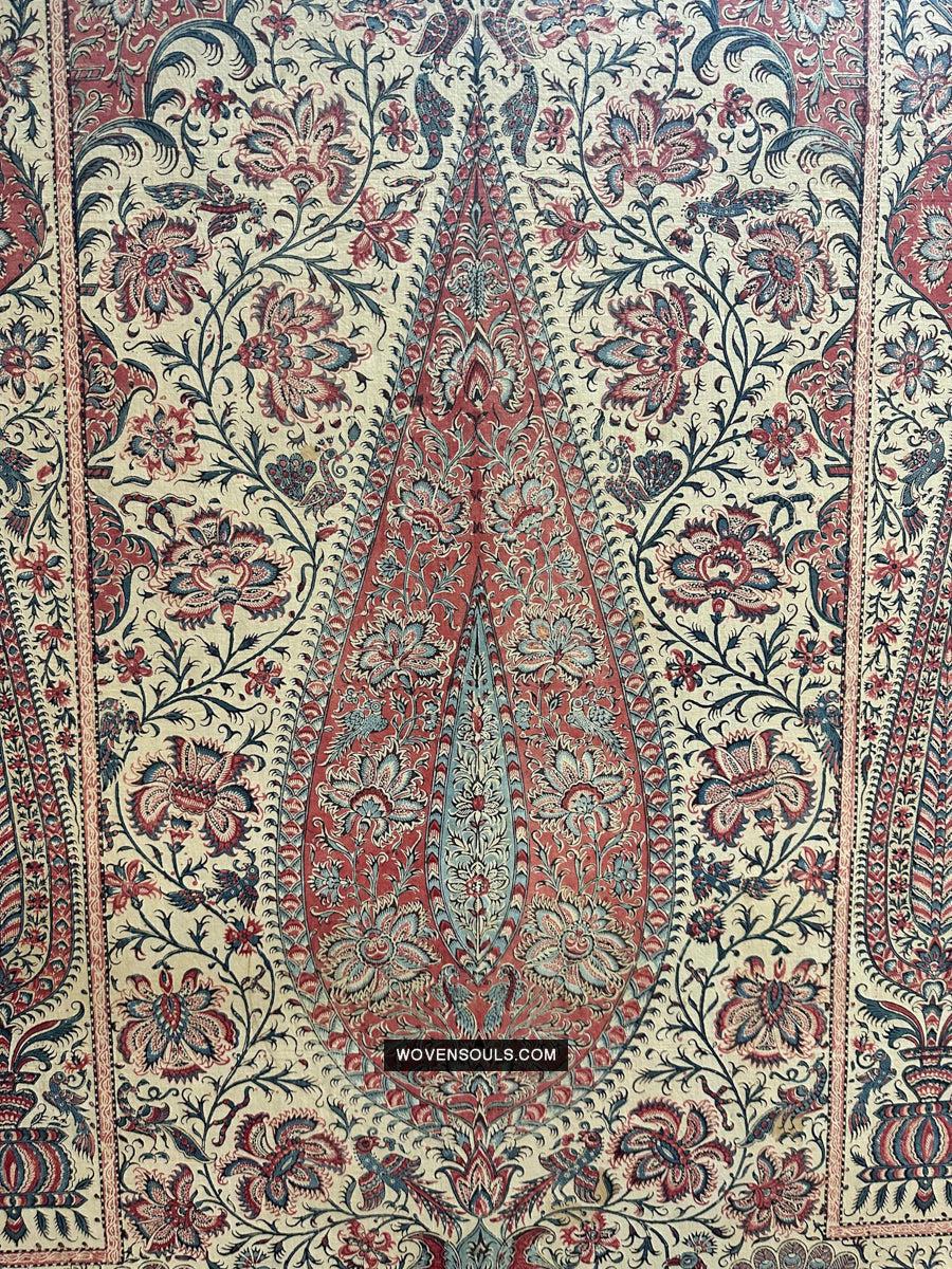 1801 Antique Palampore Kalamkari - Antique Decor Home Museum