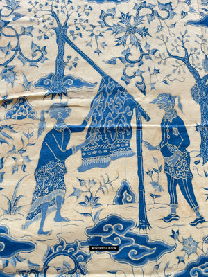 1807 Vintage Wayang Batik sobre Batik Art & Craft
