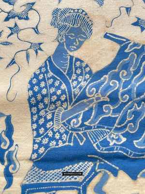 1807 Vintage Wayang Batik über Batik Art & Craft