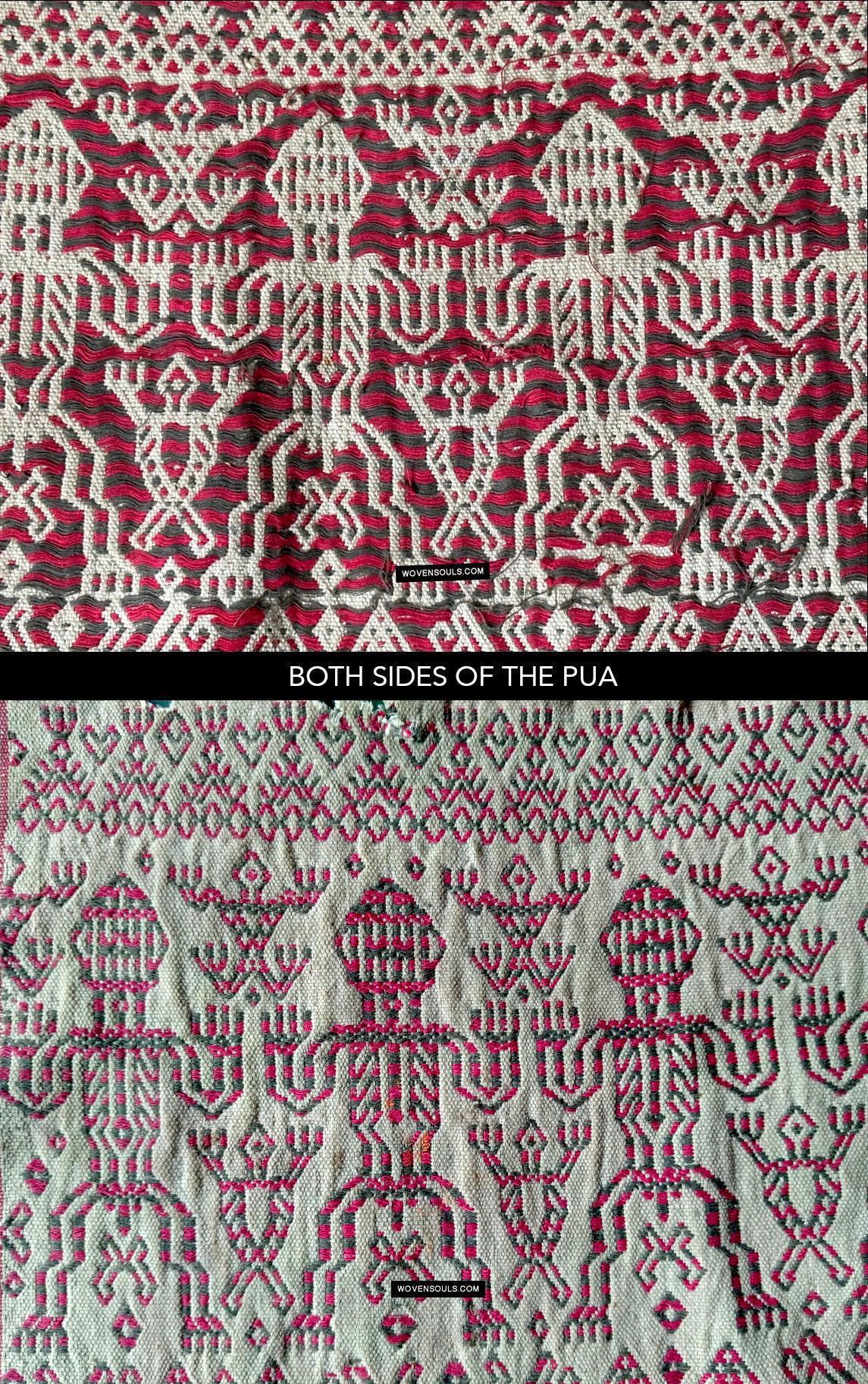 1810 Antique Dayak Pua Pilih Kantuk Textile Borneo-WOVENSOULS Antique Textiles &amp; Art Gallery