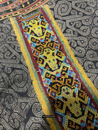 1811 Antique Iban Wedding Skirt Beaded Band Benang Perak-WOVENSOULS Antique Textiles &amp; Art Gallery