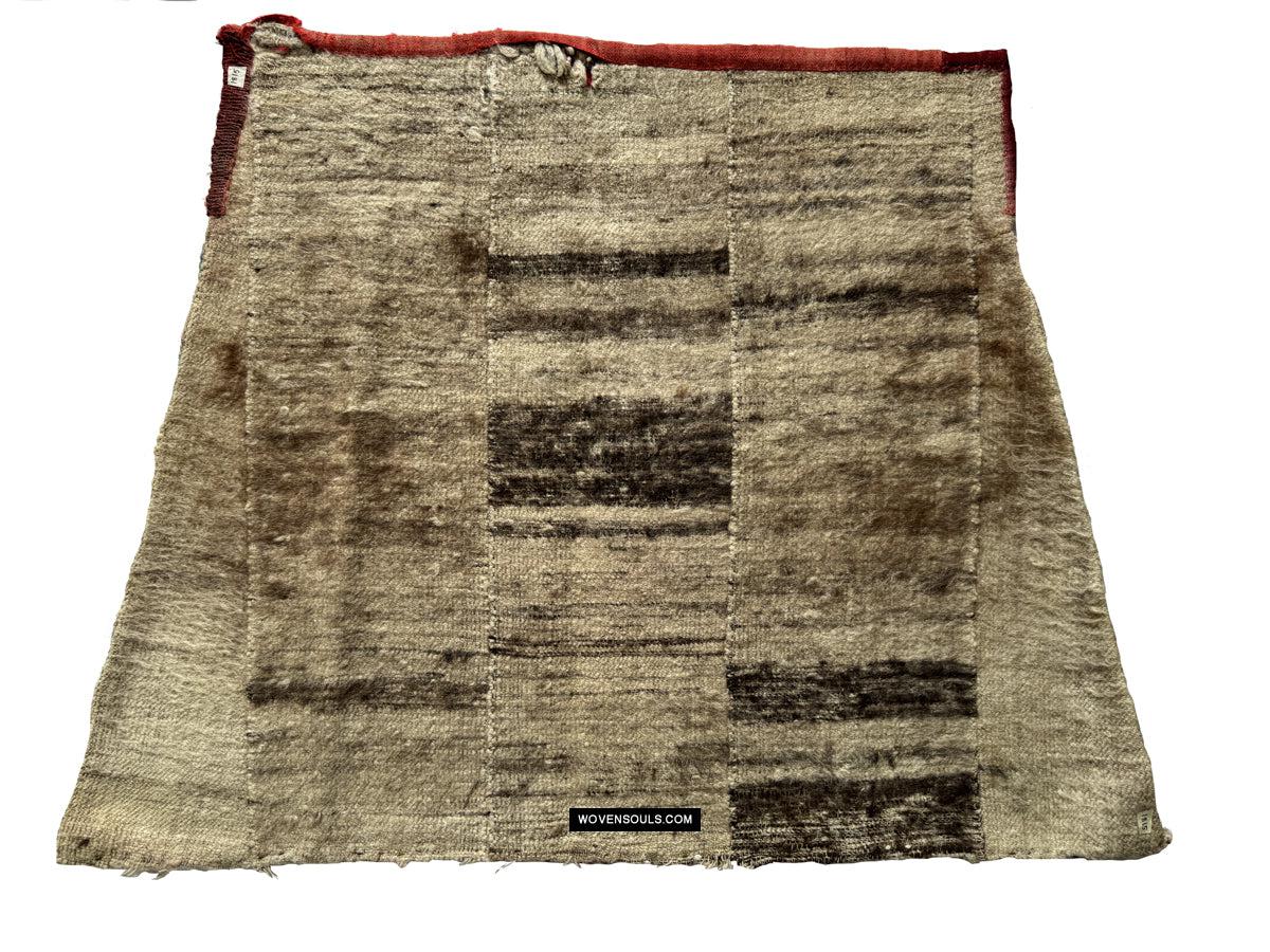 1815 Rare Antique Tibetan Textile Tahden or Pangden with Pattu and Stamp Dye