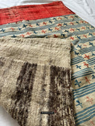 1815 Rare Antique Tibetan Textile Tahden or Pangden with Pattu and Stamp Dye