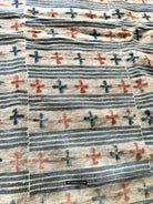 1815 Rare Antique Tibetan Textile Tahden or Pangden with Pattu and Stamp Dye