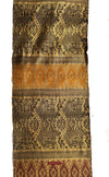 1819 Arte textil de Banner de tejido de seda vintage Laos