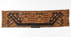 1821 Museo raro Calidad antigua Palepai Sumatra Textil con fragmentos de tiras de metal