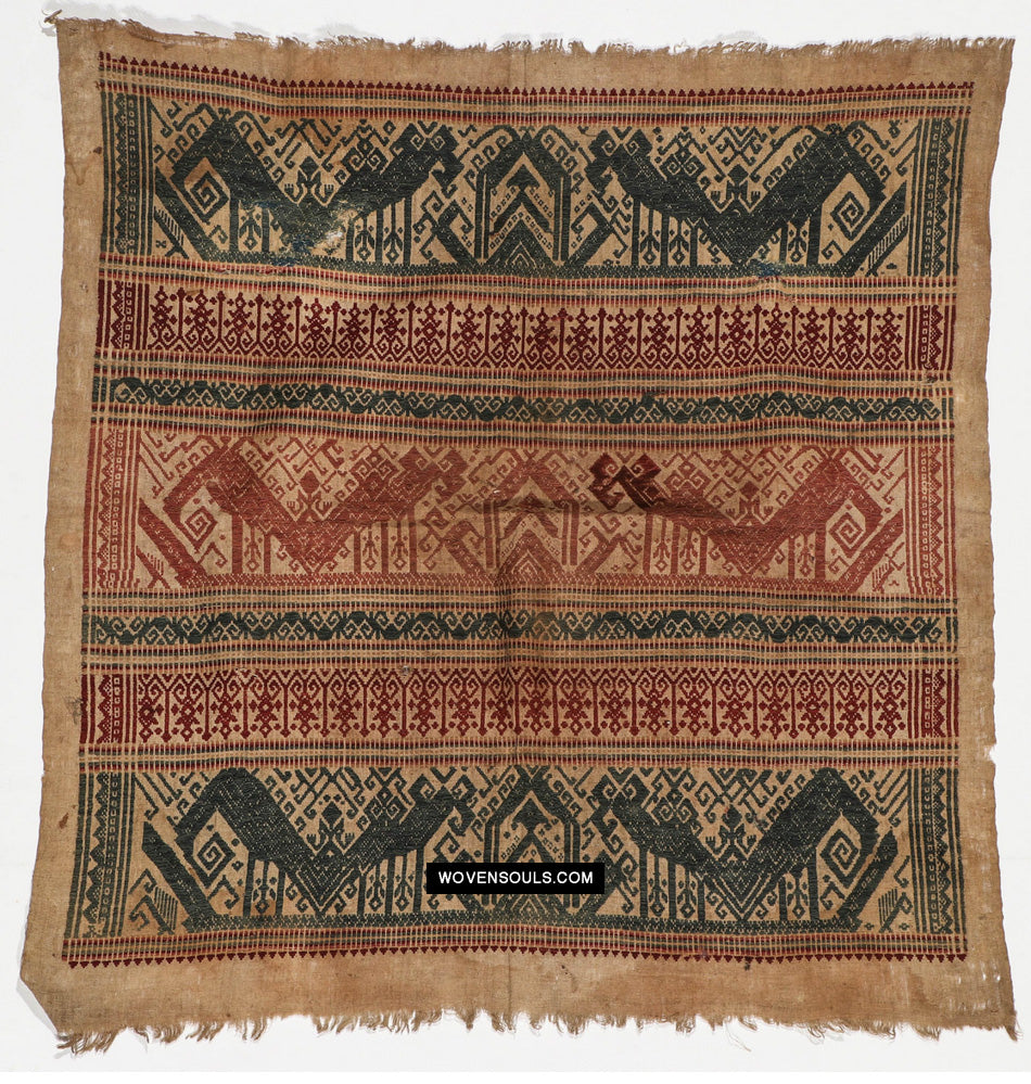 1822 Antique Sumatra Tampan SHAP tessuto - Tre colori