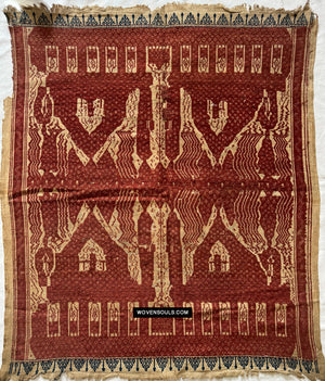 1824 Antique Sumatra Tampan Ship Cloth