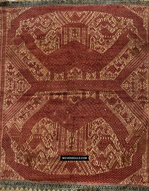 1825 antikes Sumatra Tampan -Schifftuch