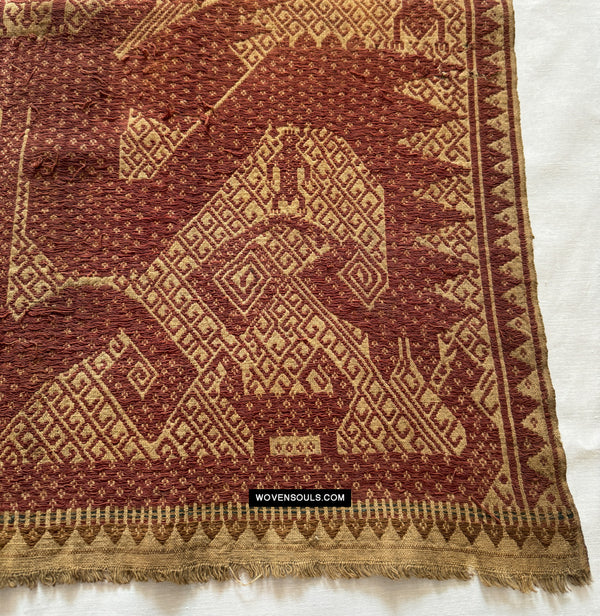 1827 Antique Sumatra Tampan Ship Cloth - WOVENSOULS Antique Textiles ...