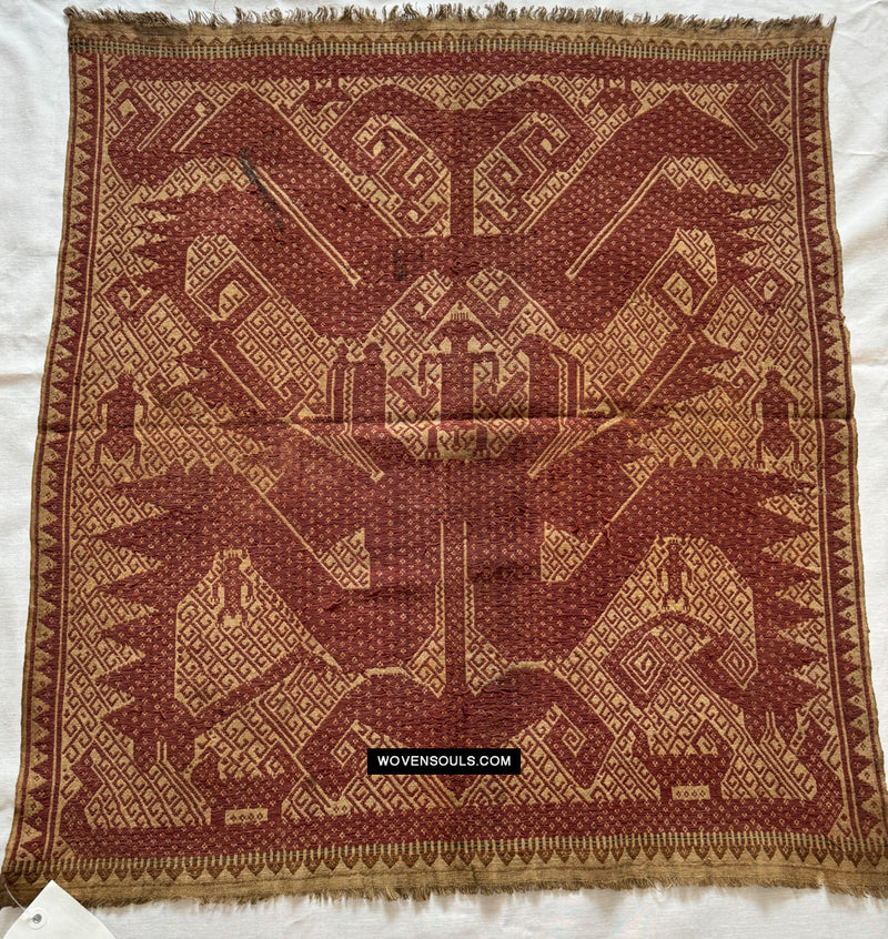 1827 Antique Sumatra Tampan Ship Cloth - WOVENSOULS Antique Textiles ...