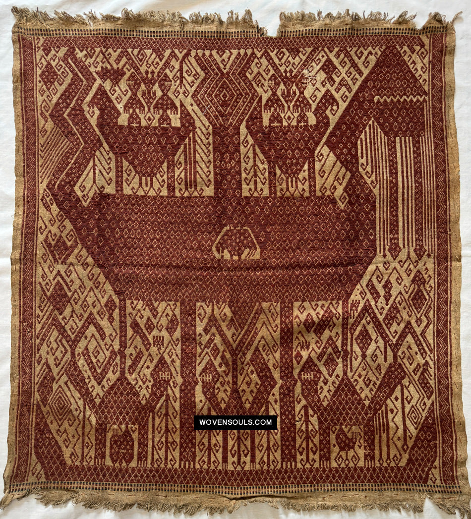 1828 Antique Sumatra Tampan Ship Cloth