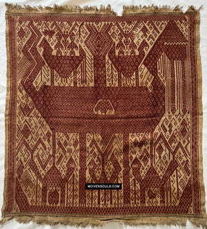 1828アンティークスマトラタンパン船の布