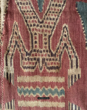 1829 Antique Iban Ceremonial Ikat - Buah Nising Pattern