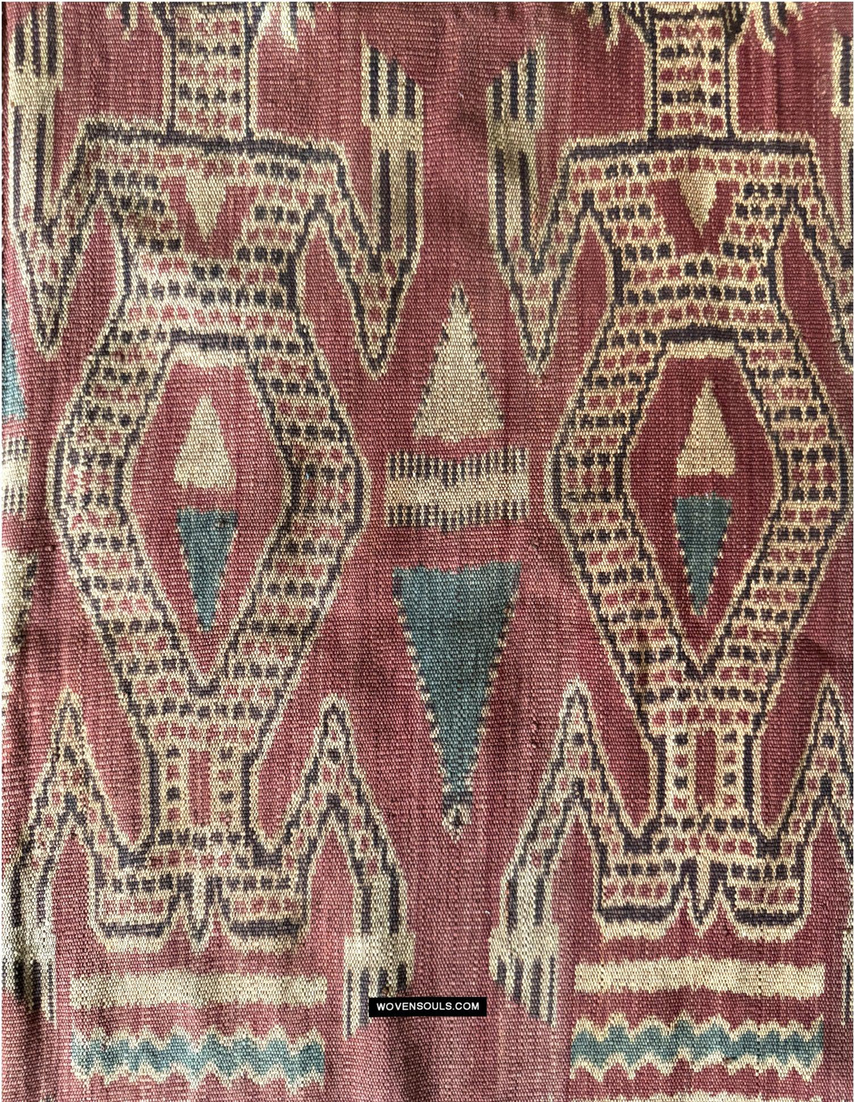 Iban Pattern Railing 1829 Antique Iban Ceremonial Ikat - Buah Nising Pattern - WOVENSOULS ...