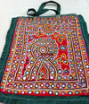 183 Bag with Tribal Mirrorwork and Embroidery-WOVENSOULS-Antique-Vintage-Textiles-Art-Decor