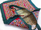 183 Bag with Tribal Mirrorwork and Embroidery-WOVENSOULS-Antique-Vintage-Textiles-Art-Decor