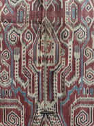 1830 Antique Iban Ceremonial Ikat - Crocodiles & Monkeys