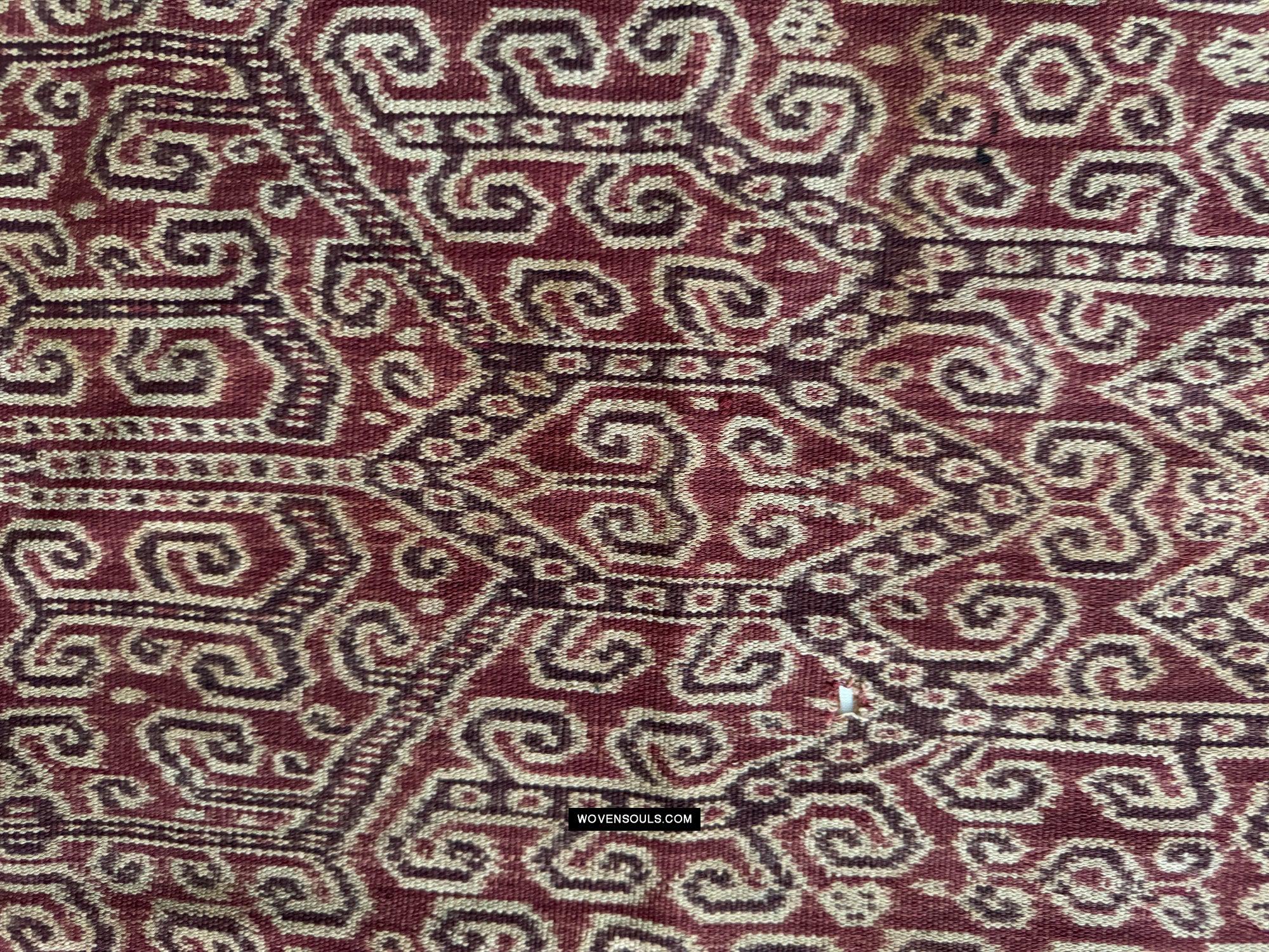 1832 Antique Iban Ceremonial Ikat - Vine Pattern XL