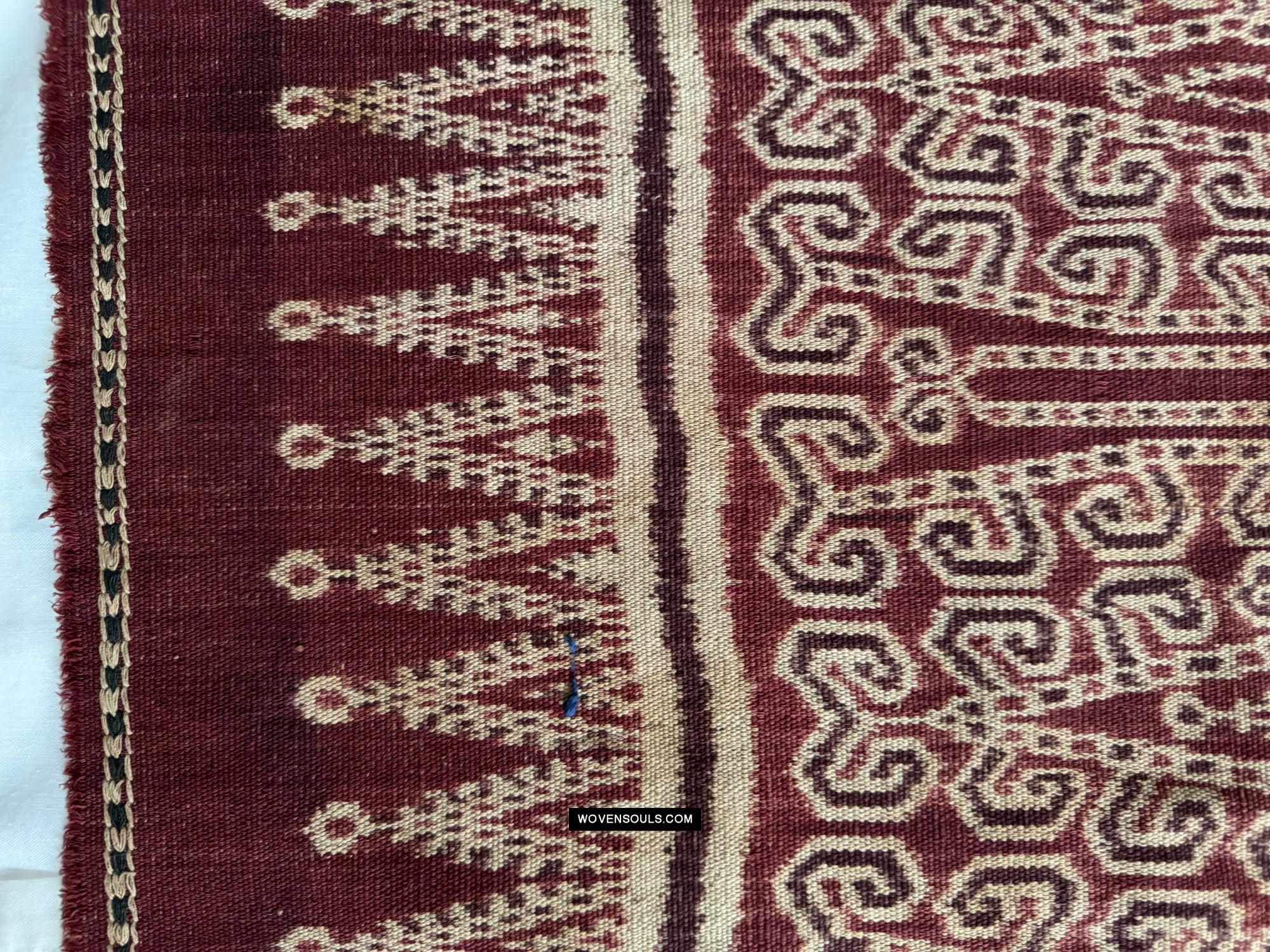 1832 Antique Iban Ceremonial Ikat - Vine Pattern XL