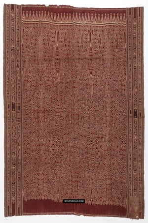 1832 Antique Iban Ceremonial Ikat - Vine Pattern XL