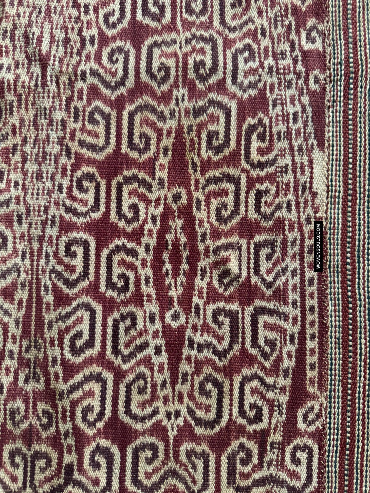 1832 Antique Iban Ceremonial Ikat - Vine Pattern XL