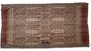 1833 Antique Iban Ceremonial Ikat - Hawk Pattern