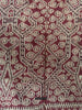 1834 Antique Iban Ceremonial Ikat - Superb Vine Pattern + Rings