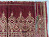 1834 Antique Iban Ceremonial Ikat - Superb Vine Pattern + Rings